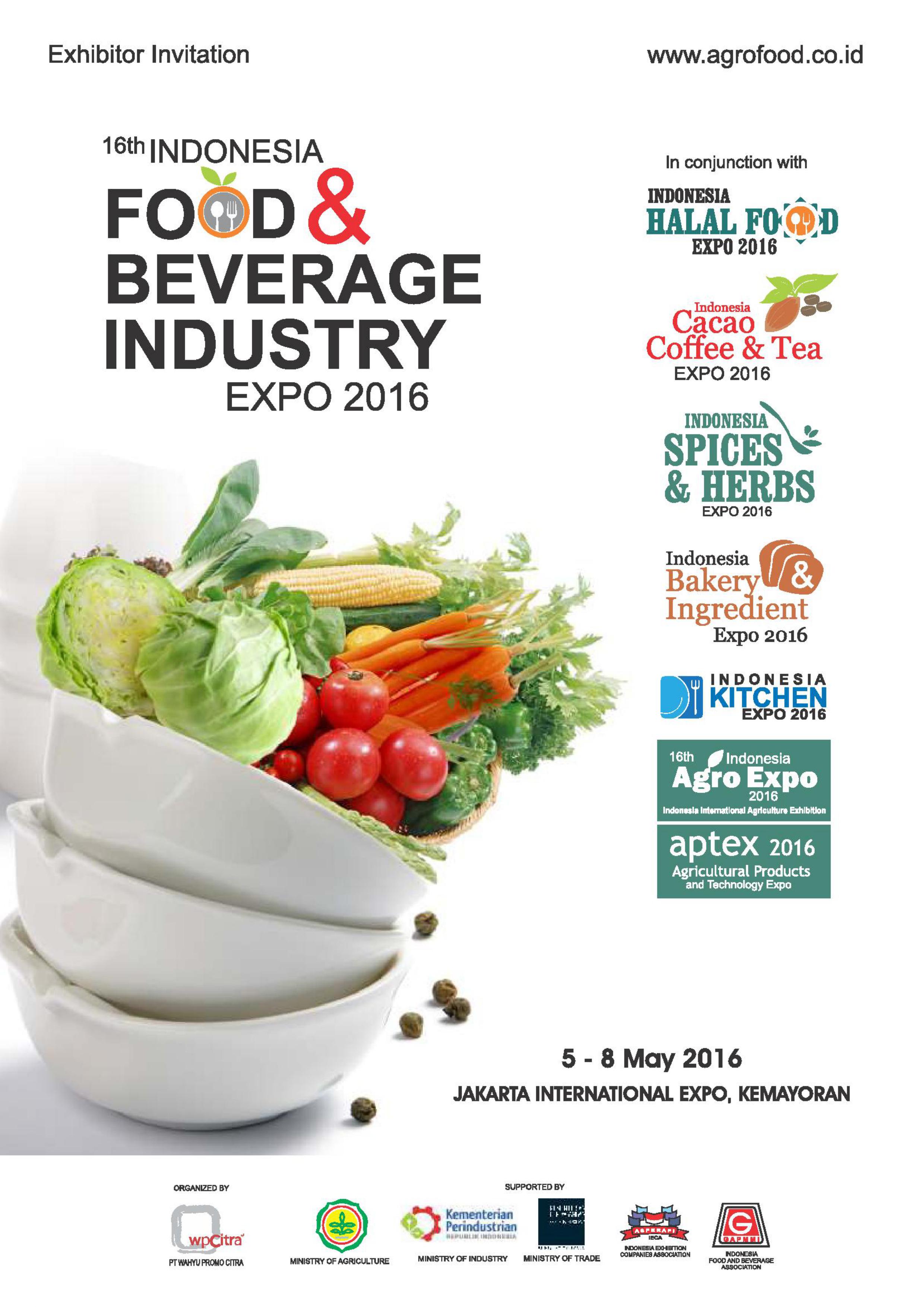 16th INDONESIA FOOD & BEVERAGE INDUSTRY EXPO 2016 ...