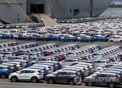 S. Korea’s Car Exports Fall 14.9% in July