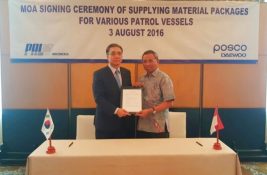 POSCO Daewoo akan memasok $ 150 juta bahan-bahan untuk galangan kapal Indonesia